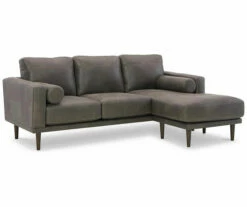 Signature Design By Ashley Arroyo Faux Leather Sofa Chaise -DHP SHOP 810594573 6