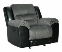 Earhart Slate Faux Leather Rocker Recliner -DHP SHOP 810594581 1