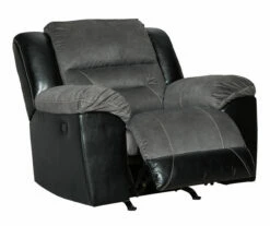 Earhart Slate Faux Leather Rocker Recliner -DHP SHOP 810594581 5