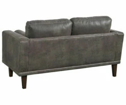 Arroyo Smoke Faux Leather Loveseat -DHP SHOP 810594589 3