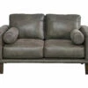 Arroyo Smoke Faux Leather Loveseat