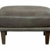 Arroyo Smoke Faux Leather Ottoman