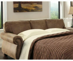 Larkinhurst Earth Faux Leather Queen Sofa Sleeper -DHP SHOP 810594594 2