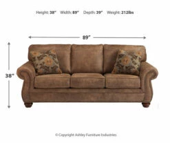 Larkinhurst Earth Faux Leather Queen Sofa Sleeper -DHP SHOP 810594594 3