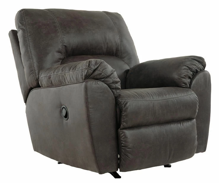 Tambo Pewter Faux Leather Rocker Recliner 13 Tambo Pewter Faux Leather Rocker Recliner - Image 13
