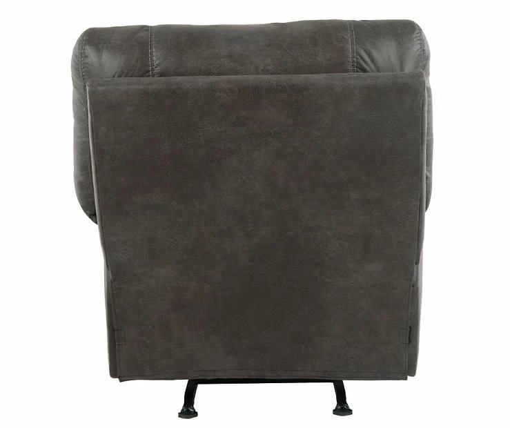Tambo Pewter Faux Leather Rocker Recliner 5 Tambo Pewter Faux Leather Rocker Recliner - Image 5
