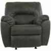 Tambo Pewter Faux Leather Rocker Recliner