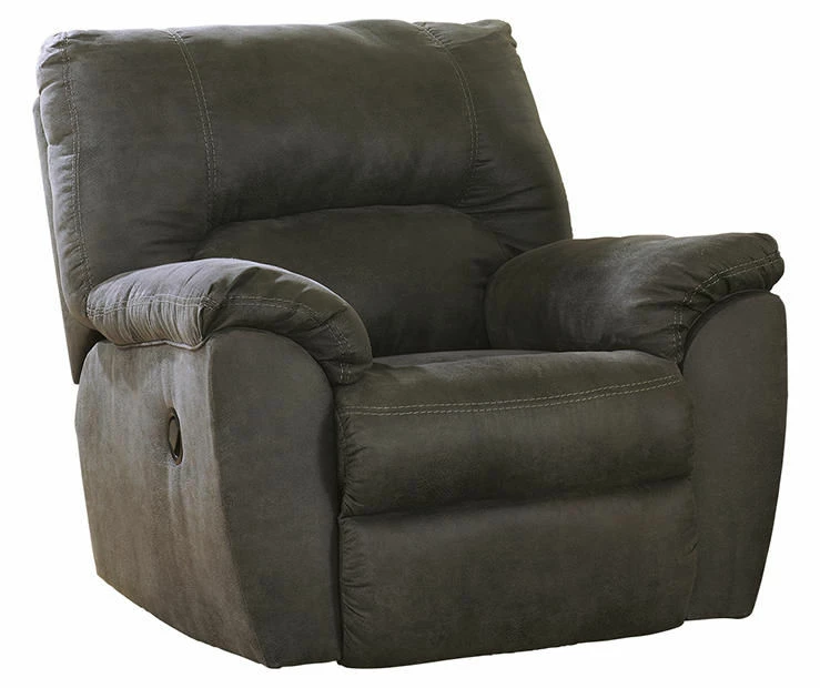 Tambo Pewter Faux Leather Rocker Recliner 3 Tambo Pewter Faux Leather Rocker Recliner - Image 3