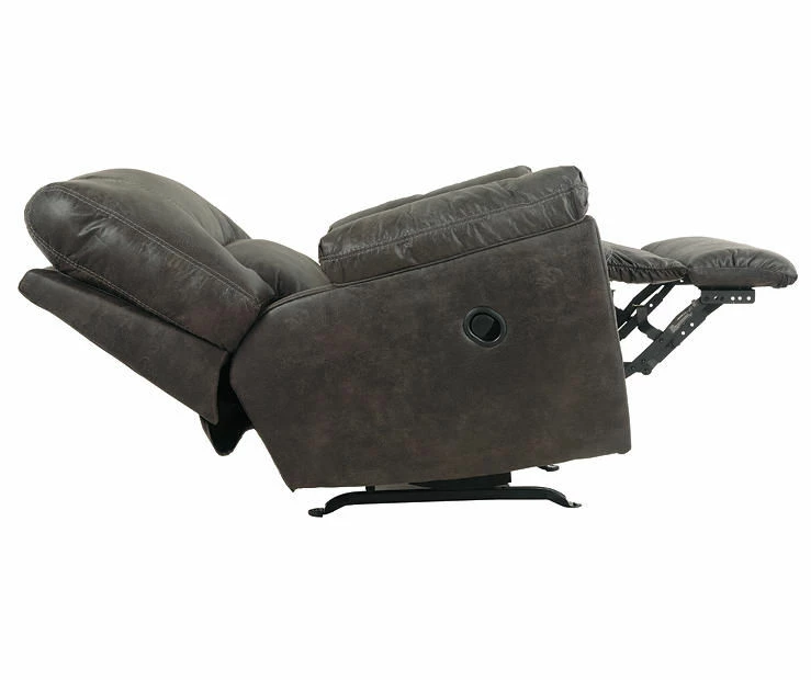 Tambo Pewter Faux Leather Rocker Recliner 6 Tambo Pewter Faux Leather Rocker Recliner - Image 6