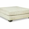 Kildare Parchment Oversize Accent Ottoman