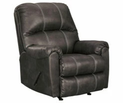Kincord Midnight Faux Leather Rocker Recliner