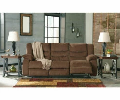 Tulen Chocolate Reclining Sofa -DHP SHOP 810594622 3