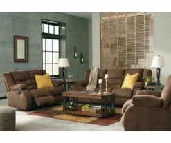 Tulen Chocolate Reclining Sofa -DHP SHOP 810594622 810594623 2