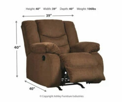Tulen Chocolate Rocker Recliner -DHP SHOP 810594624 4