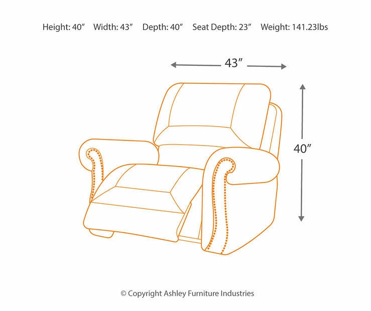 Larkinhurst Earth Faux Leather Rocker Recliner 5 Larkinhurst Earth Faux Leather Rocker Recliner - Image 5