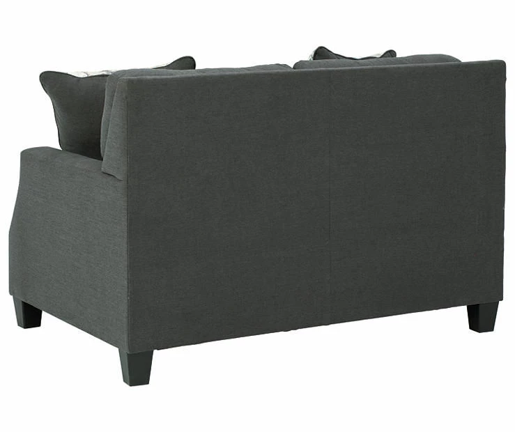 Bayonne Charcoal Loveseat 4 Bayonne Charcoal Loveseat - Image 4