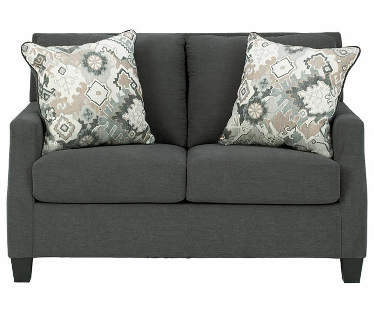 Bayonne Charcoal Loveseat 1 Bayonne Charcoal Loveseat