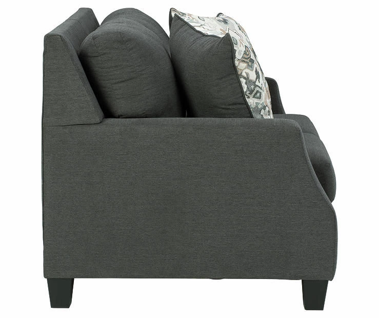 Bayonne Charcoal Loveseat 3 Bayonne Charcoal Loveseat - Image 3