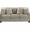 Olsberg Steel Faux Suede Sofa