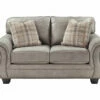 Olsberg Steel Faux Suede Loveseat
