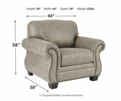 Olsberg Steel Faux Suede Armchair 8 Olsberg Steel Faux Suede Armchair -DHP SHOP 810594671 3 1