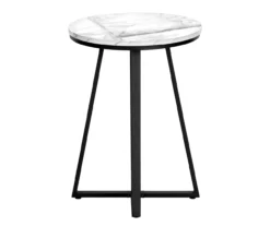 Monarch Faux Marble & Metal Accent Table -DHP SHOP 810598396 A3