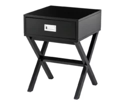 Glitzhome X-Leg End Table