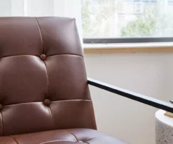 Glitzhome Modern Industrial Faux Leather Accent Chairs, 2-Pack -DHP SHOP 810598913 A0 5