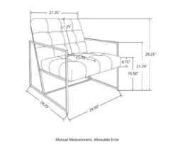 Glitzhome Modern Industrial Faux Leather Accent Chairs, 2-Pack -DHP SHOP 810598914 A0 8