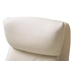 Cream Mid-Century Modern Faux Leather Executive Office Chair 13 Cream Mid-Century Modern Faux Leather Executive Office Chair -DHP SHOP 810598938 A0 6