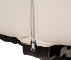 Cream Mid-Century Modern Faux Leather Executive Office Chair 14 Cream Mid-Century Modern Faux Leather Executive Office Chair -DHP SHOP 810598938 A0 7