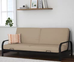 DHP Elbern Black Metal Futon With Cover -DHP SHOP 810599700 B0 02