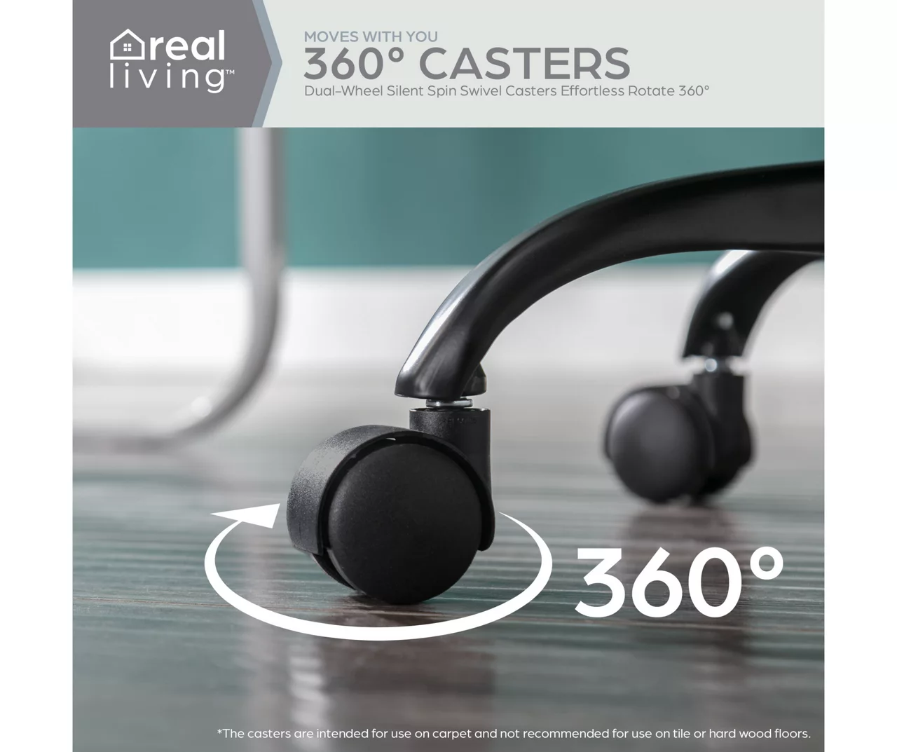 Cream Faux Wool Boucle Rolling Swivel Office Chair 9 Cream Faux Wool Boucle Rolling Swivel Office Chair - Image 9