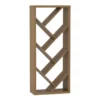 Brown Woodgrain Diagonal Shelf Bookcase