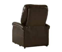 Markridge Chocolate Faux Leather Power Lift Recliner -DHP SHOP 810609737 1
