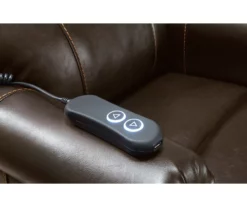 Markridge Chocolate Faux Leather Power Lift Recliner -DHP SHOP 810609737 11