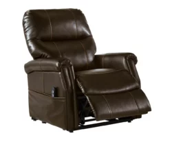 Markridge Chocolate Faux Leather Power Lift Recliner -DHP SHOP 810609737 4