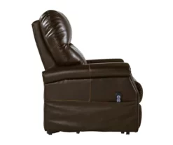 Markridge Chocolate Faux Leather Power Lift Recliner -DHP SHOP 810609737 5