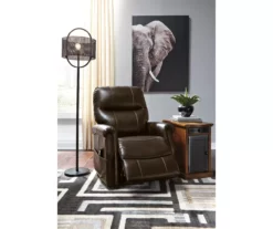 Markridge Chocolate Faux Leather Power Lift Recliner -DHP SHOP 810609737 7