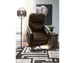Markridge Chocolate Faux Leather Power Lift Recliner -DHP SHOP 810609737 8