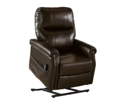 Markridge Chocolate Faux Leather Power Lift Recliner -DHP SHOP 810609737 9