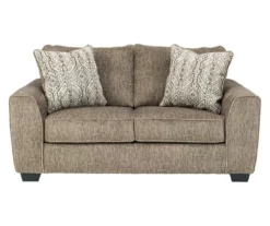 Olin Chocolate Brown Loveseat
