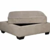 Bovarian Stone Storage Ottoman
