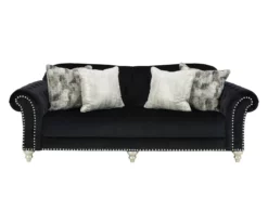 Harriotte Black Sofa