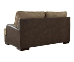Alesbury Brown Faux Leather Loveseat -DHP SHOP 810612253 2
