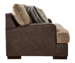 Alesbury Brown Faux Leather Loveseat -DHP SHOP 810612253 4