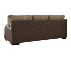 Alesbury Brown Faux Leather Sofa -DHP SHOP 810612256 2