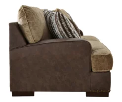 Alesbury Brown Faux Leather Sofa -DHP SHOP 810612256 4