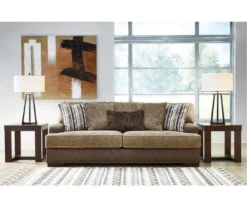 Alesbury Brown Faux Leather Sofa -DHP SHOP 810612256 5