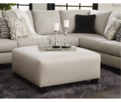 Hallenberg Beige Oversize Accent Ottoman -DHP SHOP 810612308 2